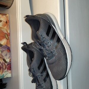 Adidas gray sneakers, mens size 10